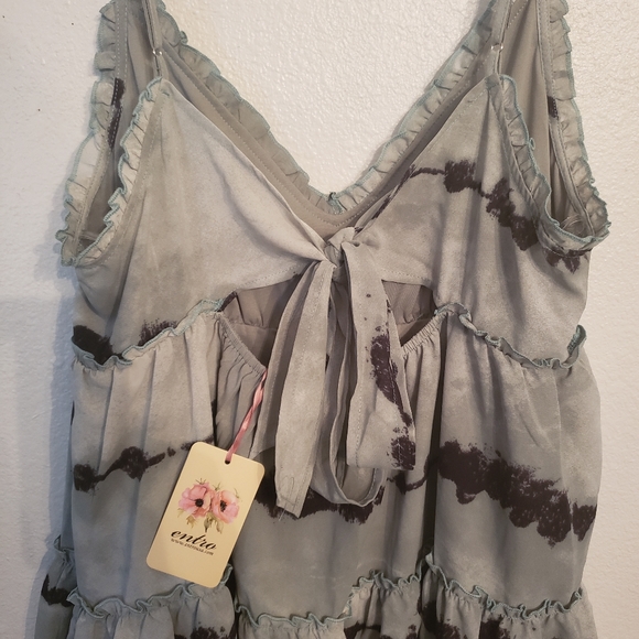 NWT Entro Tie Dye Mini Dress Size Large - Picture 2 of 6